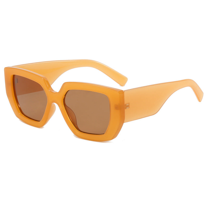 Wholesale PC Irregular Big Frame Sunscreen Sunglasses